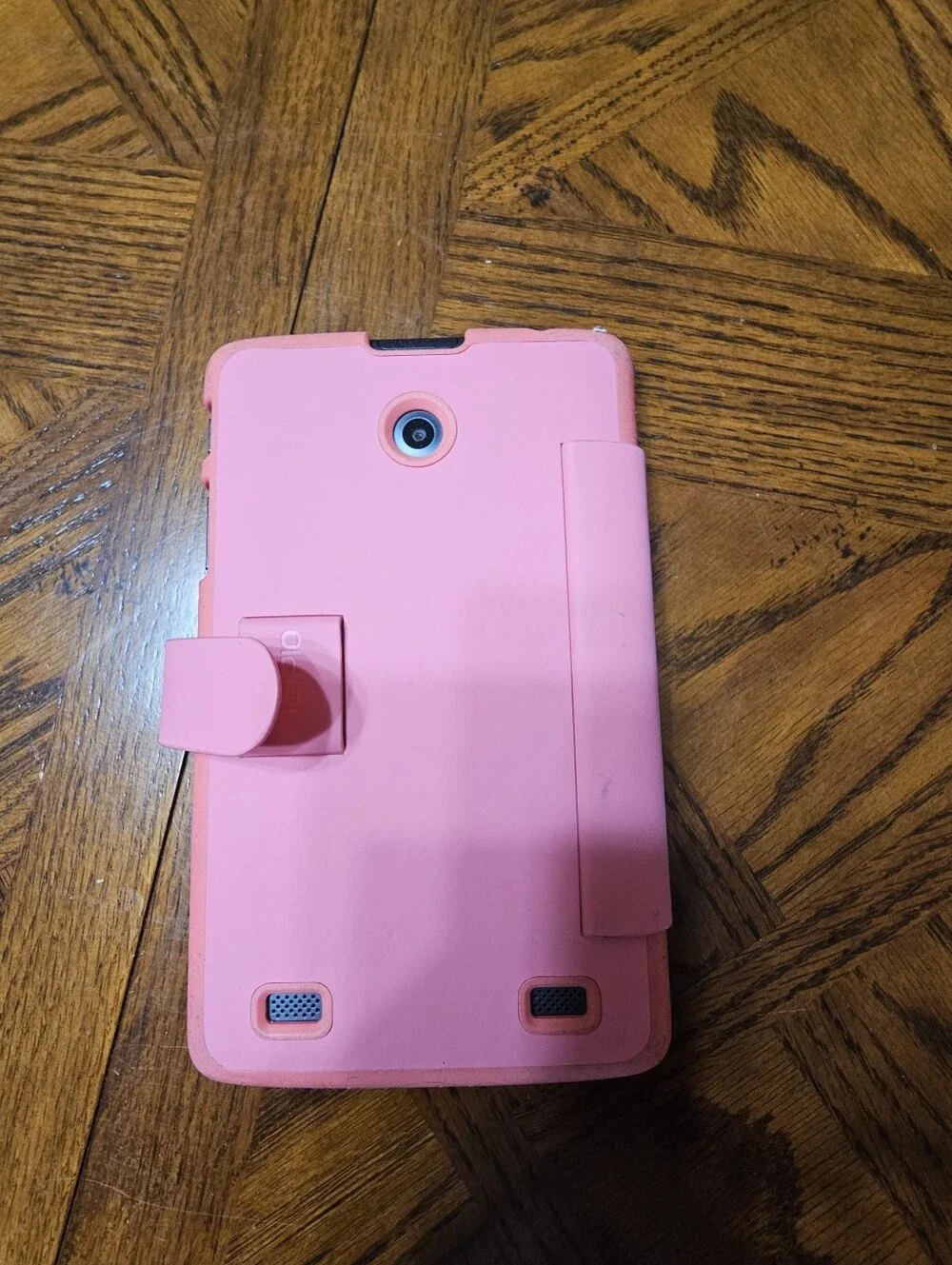 LG Pink Tablet with Flip Folio Case
